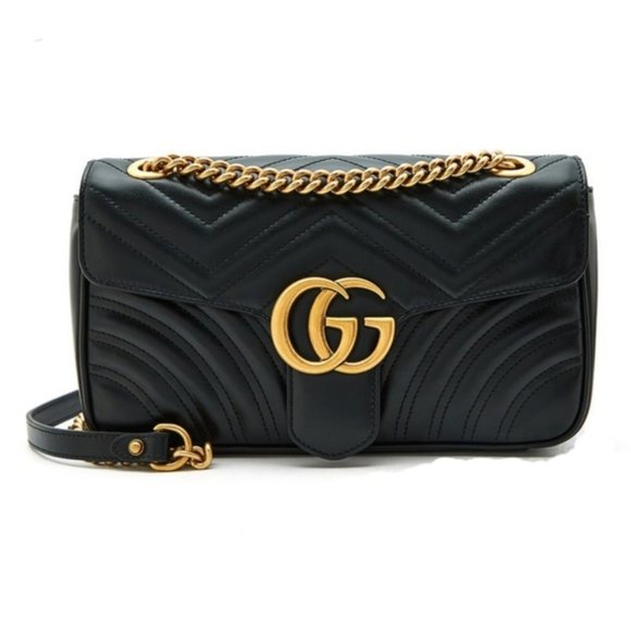 Gucci Handbags - Gucci Small Marmont Black Crossbody Bag Brand New